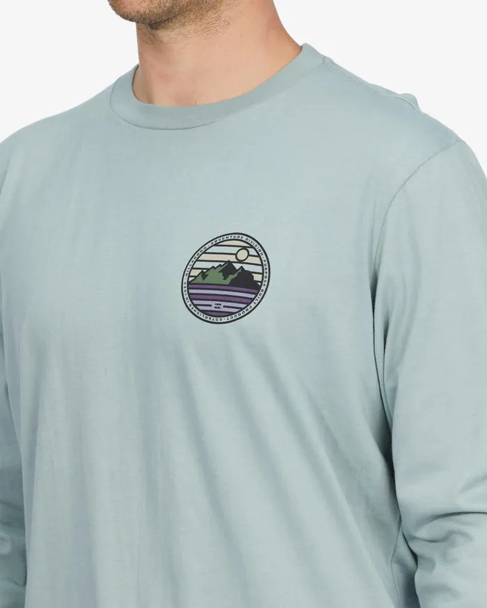 Billabong ADiv Rockies Organic Long Sleeve TShirt Agave Men TShirts Billabong ADiv Rockies Organic Long Sleeve TShirt Agave Men TShirts