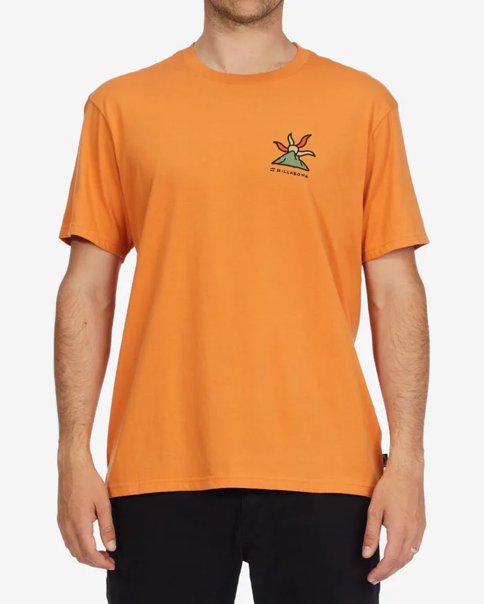 Billabong ADiv Shine Organic Short Sleeve TShirt Apricot Men TShirts