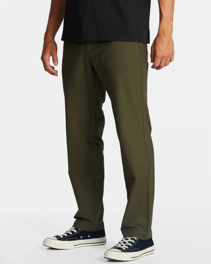 Billabong ADiv Surftrek Plus Organic Elastic Waist Pants Dark Olive Men Jeans and Pants Billabong ADiv Surftrek Plus Organic Elastic Waist Pants Dark Olive Men Jeans and Pants