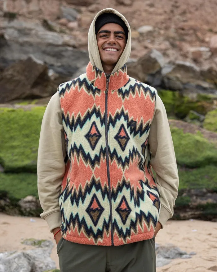 Billabong ADiv Trail Reversible FullZip Vest Raven Men Jackets