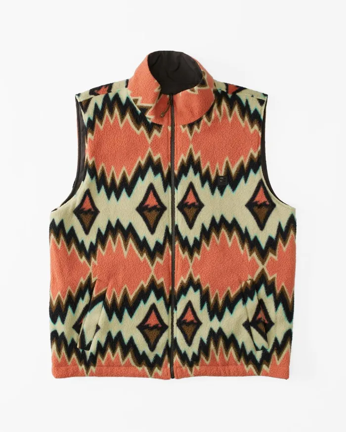 Billabong ADiv Trail Reversible FullZip Vest Raven Men Jackets Billabong ADiv Trail Reversible FullZip Vest Raven Men Jackets