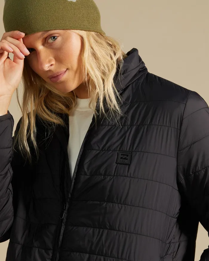 Billabong ADiv Transport Lite ZipUp Jacket Black Women Jackets Billabong ADiv Transport Lite ZipUp Jacket Black Women Jackets