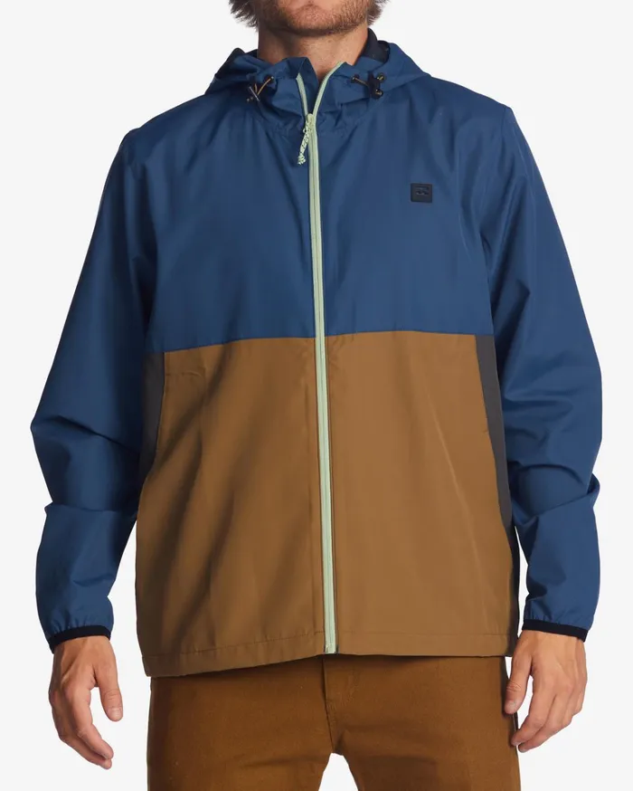 Billabong ADiv Transport Windbreaker Jacket Space Blue Men Jackets