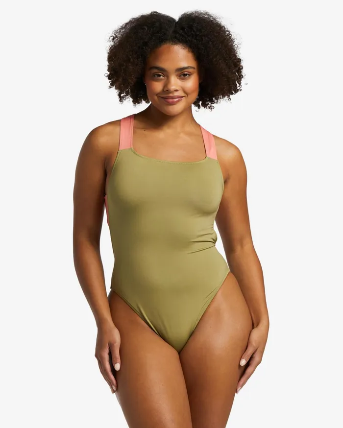 Billabong ADiv UPF 50 OnePiece Swimsuit Cedar Women One Pieces Billabong ADiv UPF 50 OnePiece Swimsuit Cedar Women One Pieces