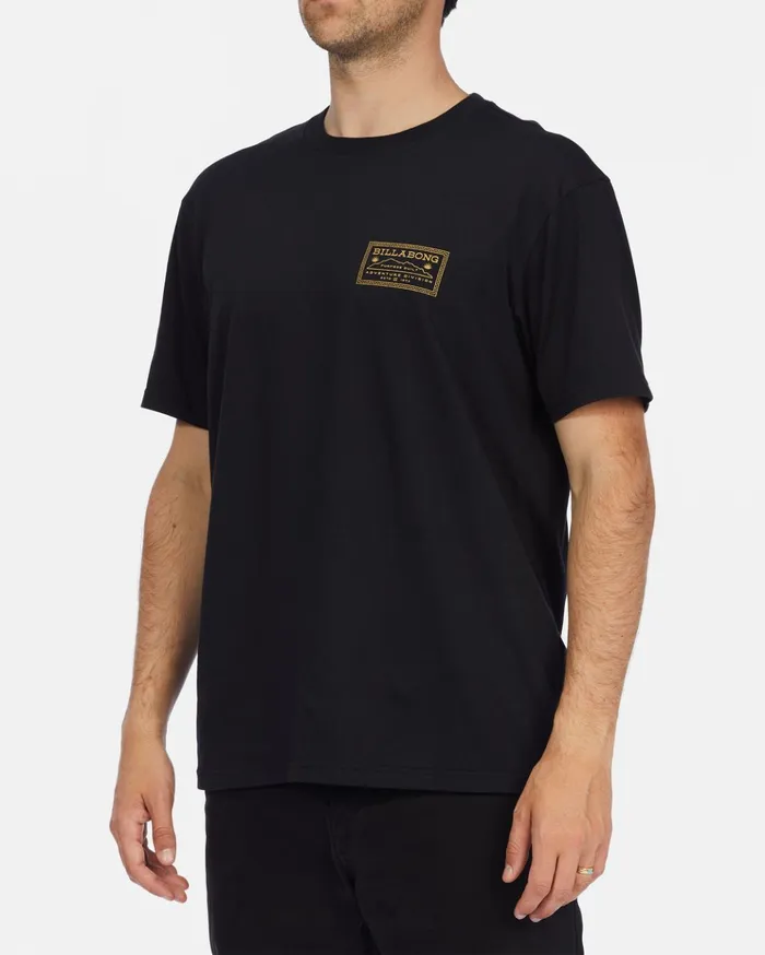 Billabong ADiv Valley Organic Short Sleeve TShirt Black Men TShirts Billabong ADiv Valley Organic Short Sleeve TShirt Black Men TShirts