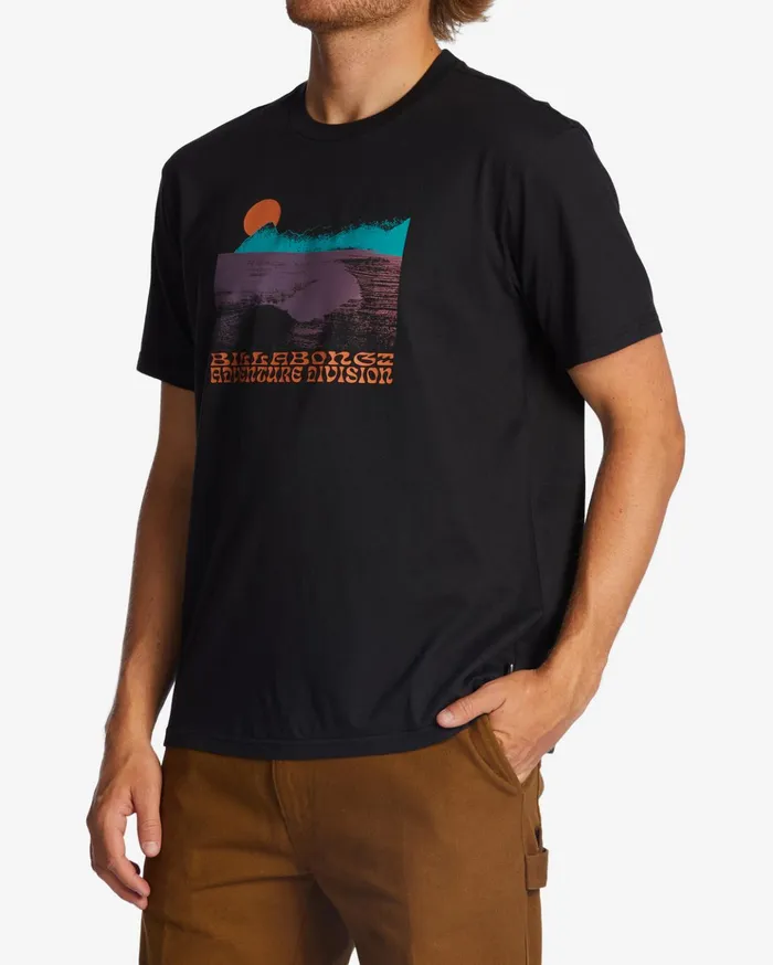 Billabong Alaska Wave Organic TShirt Washed Black Men TShirts Billabong Alaska Wave Organic TShirt Washed Black Men TShirts
