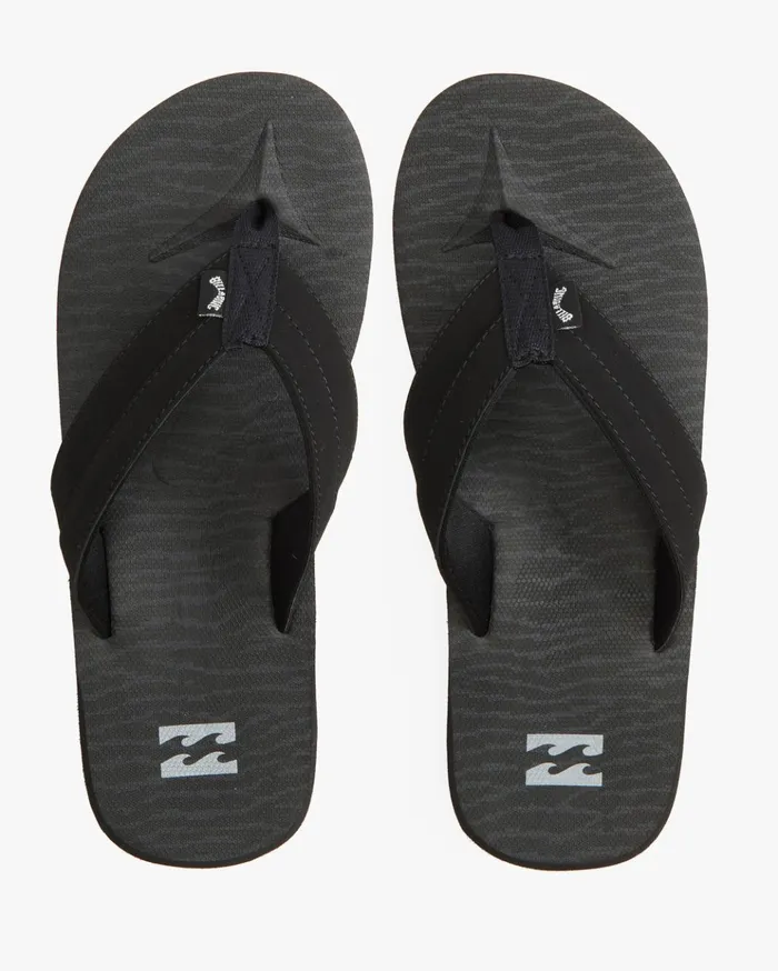 Billabong All Day Impact Print SlipOn Sandals Stealth Men Flip Flops