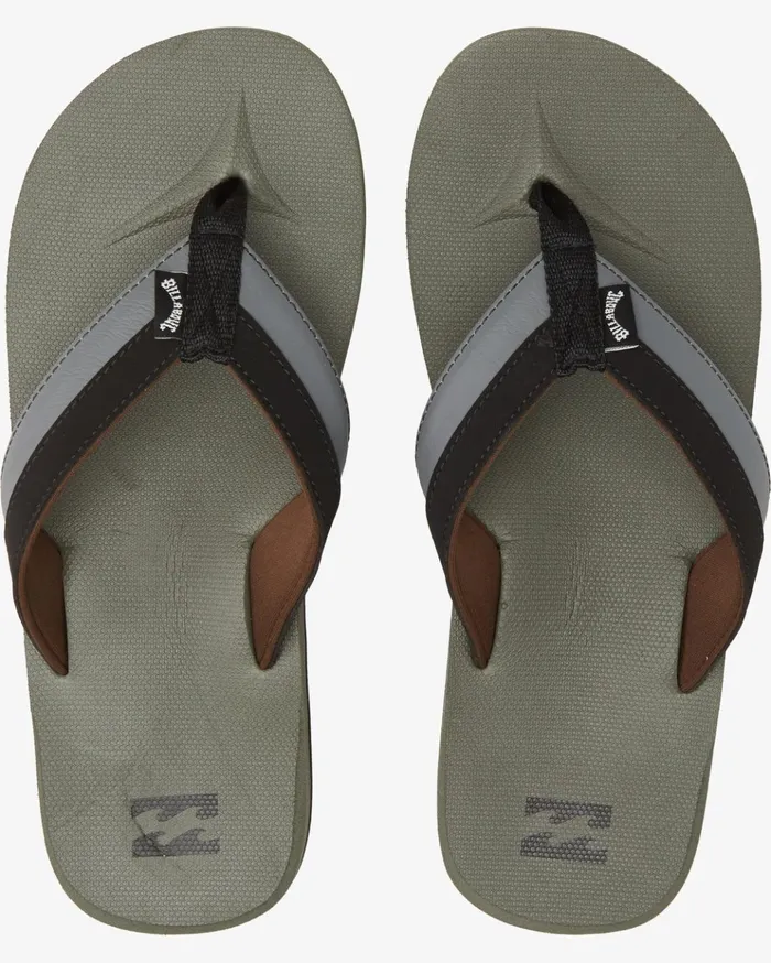 Billabong All Day Impact SlipOn Sandals Military Men Flip Flops