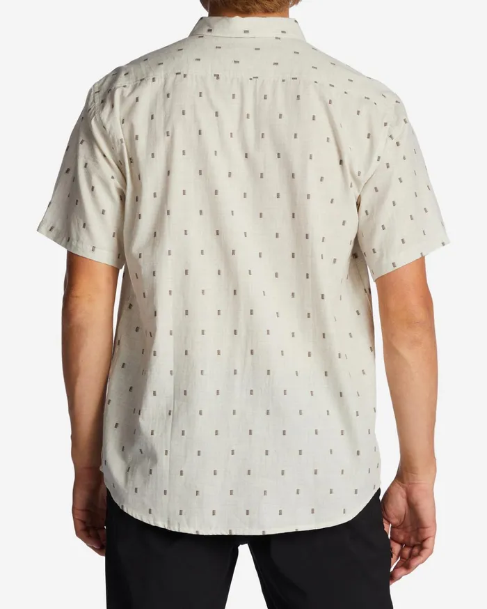 Billabong All Day Jacquard Short Sleeve Shirt Cream Men Shirts Billabong All Day Jacquard Short Sleeve Shirt Cream Men Shirts