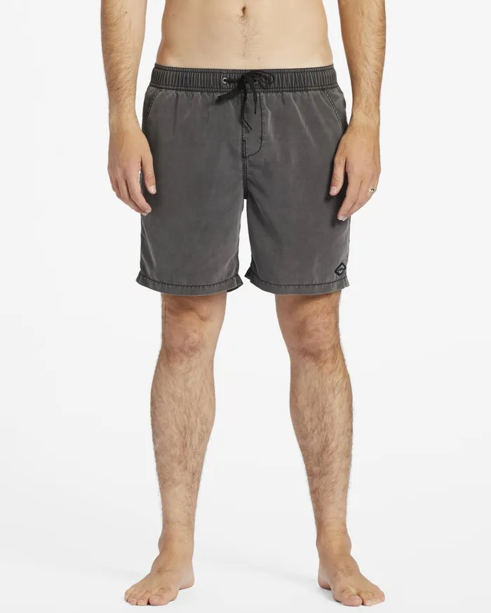 Billabong All Day Layback 17quot Boardshorts Black Men Elastic Waist Boardshorts Billabong All Day Layback 17quot Boardshorts Black Men Elastic Waist Boardshorts