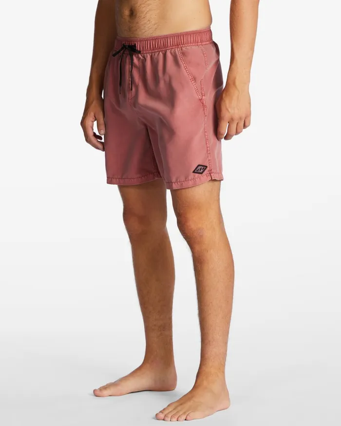 Billabong All Day Layback 17quot Boardshorts Dusty Red Men Elastic Waist Boardshorts Billabong All Day Layback 17quot Boardshorts Dusty Red Men Elastic Waist Boardshorts