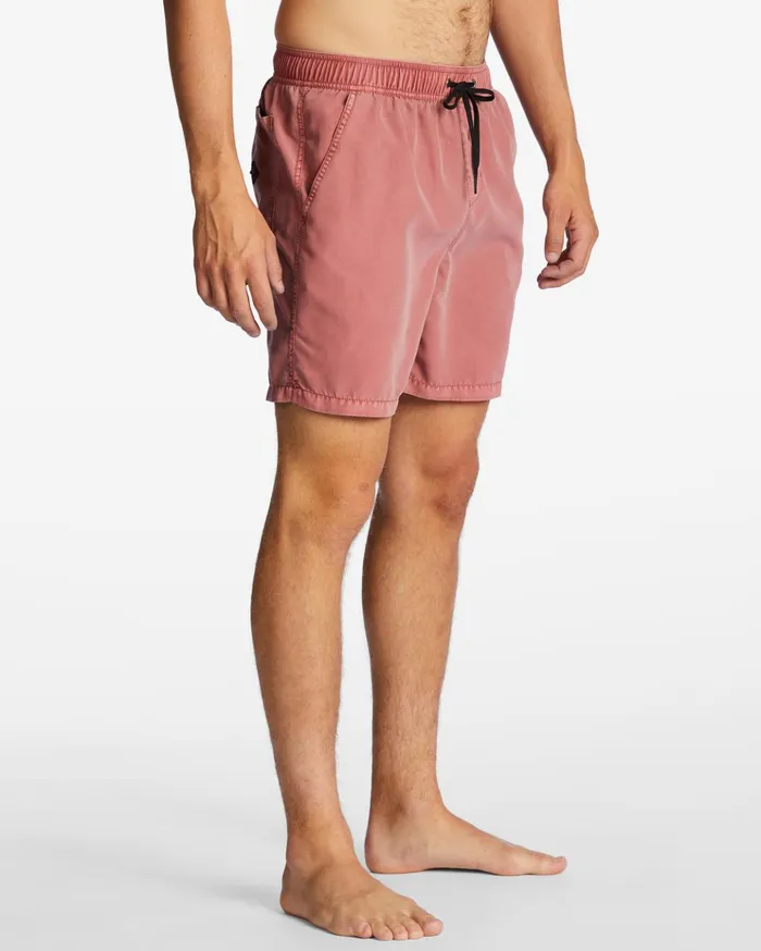 Billabong All Day Layback 17quot Boardshorts Dusty Red Men Elastic Waist Boardshorts Billabong All Day Layback 17quot Boardshorts Dusty Red Men Elastic Waist Boardshorts