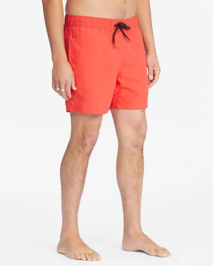 Billabong All Day Layback Boardshorts 16quot Red Hot Men Elastic Waist Boardshorts Billabong All Day Layback Boardshorts 16quot Red Hot Men Elastic Waist Boardshorts
