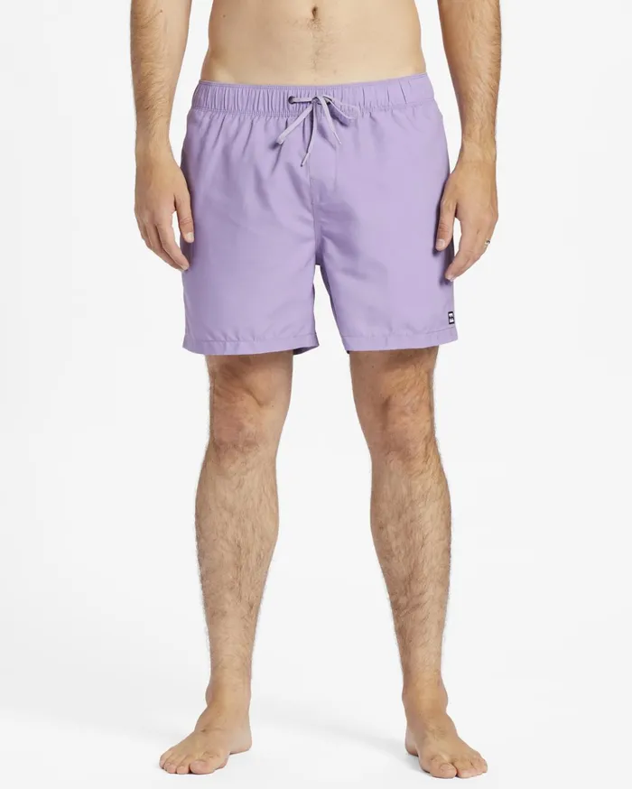 Billabong All Day Layback Boardshorts Lilac Men Elastic Waist Boardshorts Billabong All Day Layback Boardshorts Lilac Men Elastic Waist Boardshorts