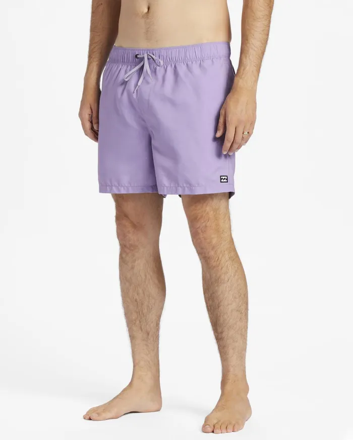 Billabong All Day Layback Boardshorts Lilac Men Elastic Waist Boardshorts Billabong All Day Layback Boardshorts Lilac Men Elastic Waist Boardshorts