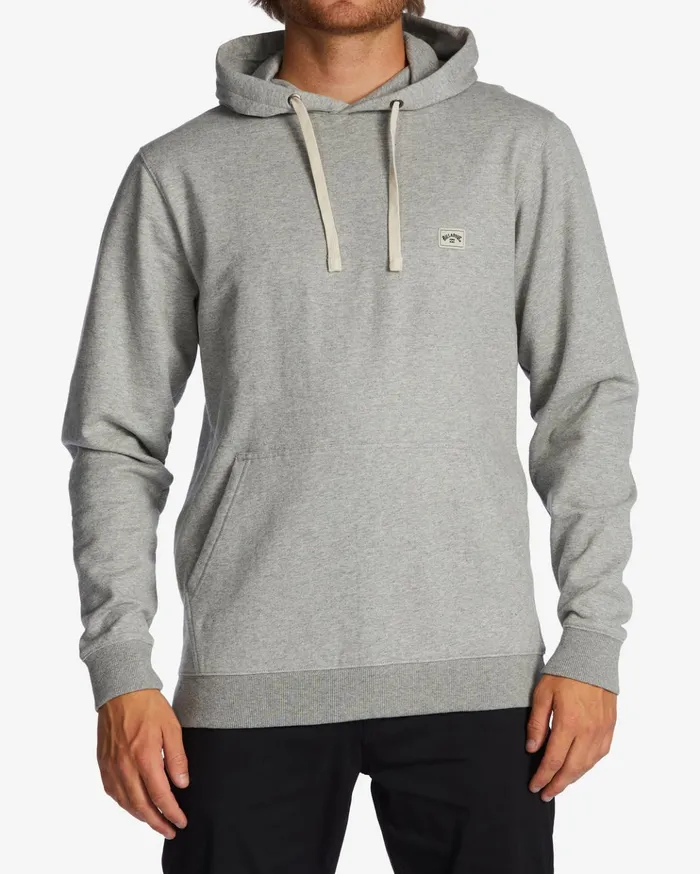 Billabong All Day Organic Pullover Hoodie Grey Heather Men Hoodies and Fleece Billabong All Day Organic Pullover Hoodie Grey Heather Men Hoodies and Fleece
