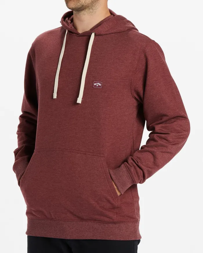 Billabong All Day Organic Pullover Hoodie Oxblood Men Hoodies and Fleece Billabong All Day Organic Pullover Hoodie Oxblood Men Hoodies and Fleece