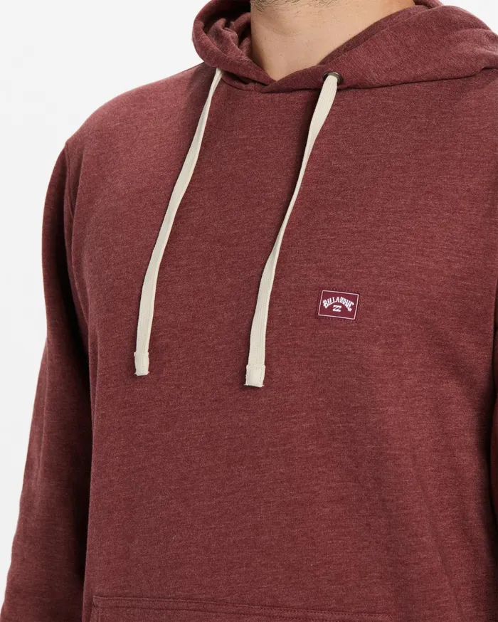 Billabong All Day Organic Pullover Hoodie Oxblood Men Hoodies and Fleece Billabong All Day Organic Pullover Hoodie Oxblood Men Hoodies and Fleece