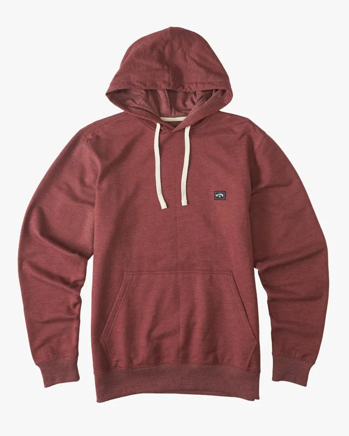 Billabong All Day Organic Pullover Hoodie Oxblood Men Hoodies and Fleece Billabong All Day Organic Pullover Hoodie Oxblood Men Hoodies and Fleece