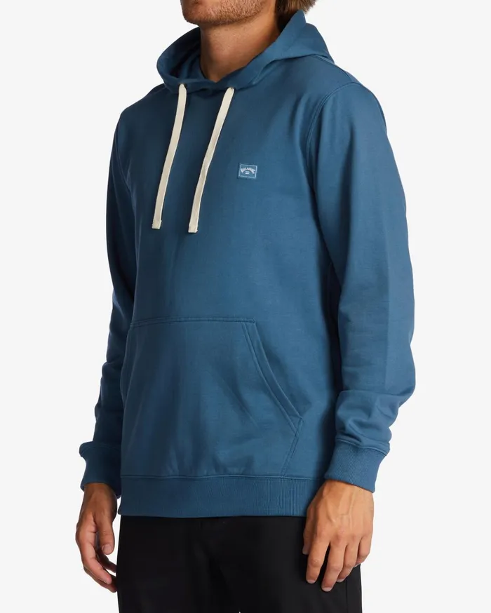 Billabong All Day Organic Pullover Hoodie Smoke Blue Men Hoodies and Fleece Billabong All Day Organic Pullover Hoodie Smoke Blue Men Hoodies and Fleece