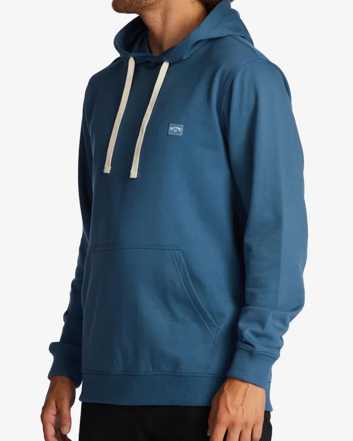 Billabong All Day Organic Pullover Hoodie Smoke Blue Men Hoodies and Fleece Billabong All Day Organic Pullover Hoodie Smoke Blue Men Hoodies and Fleece