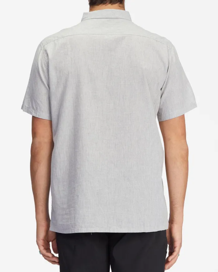 Billabong All Day Organic Short Sleeve Shirt Light Grey Heather Men Shirts Billabong All Day Organic Short Sleeve Shirt Light Grey Heather Men Shirts