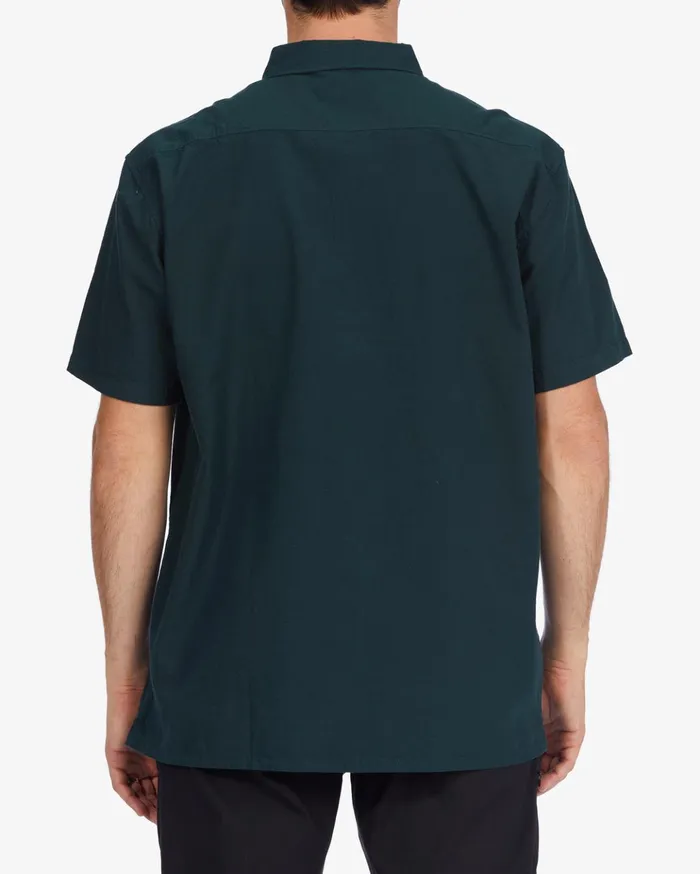 Billabong All Day Short Sleeve Shirt Dark Forest Men Shirts Billabong All Day Short Sleeve Shirt Dark Forest Men Shirts