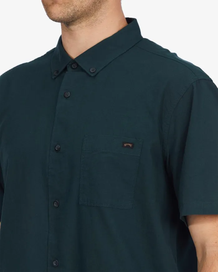 Billabong All Day Short Sleeve Shirt Dark Forest Men Shirts Billabong All Day Short Sleeve Shirt Dark Forest Men Shirts