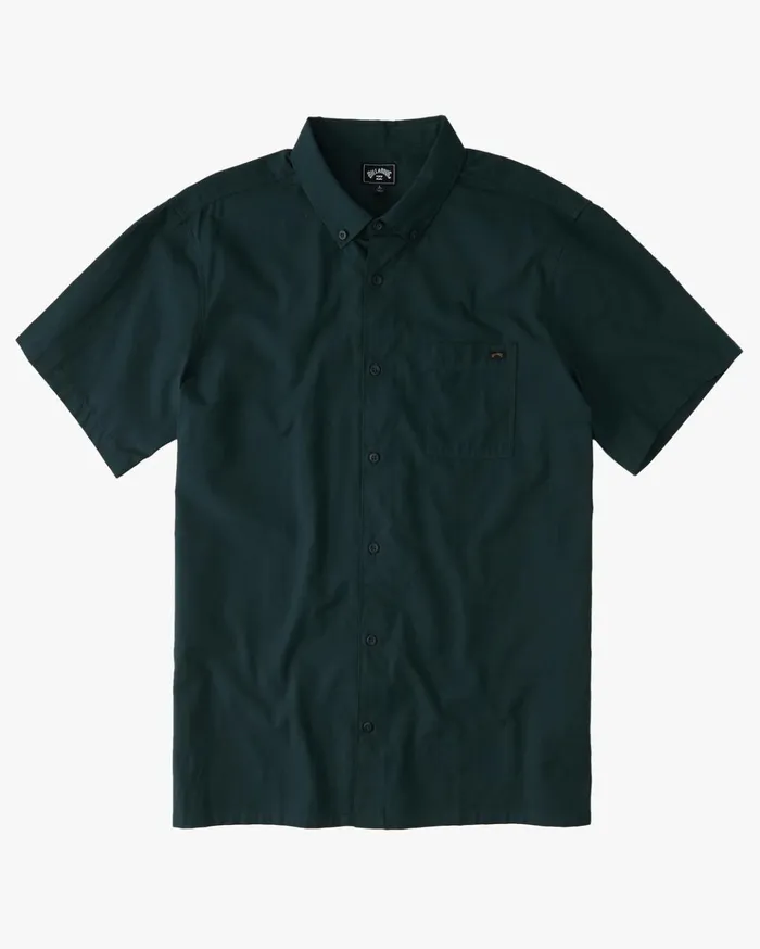 Billabong All Day Short Sleeve Shirt Dark Forest Men Shirts Billabong All Day Short Sleeve Shirt Dark Forest Men Shirts