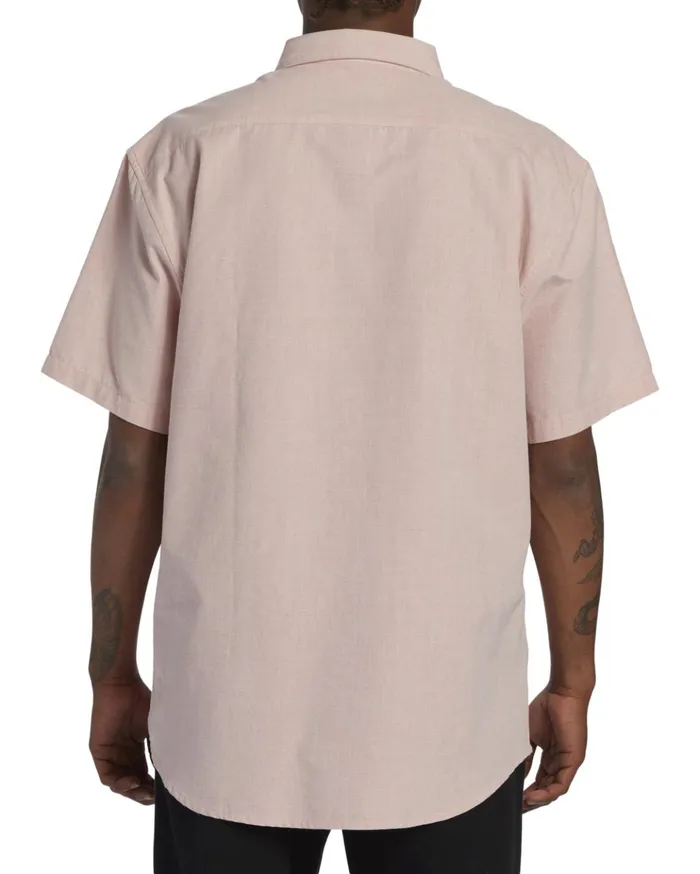 Billabong All Day Short Sleeve Shirt Dusty Pink Men Shirts Billabong All Day Short Sleeve Shirt Dusty Pink Men Shirts