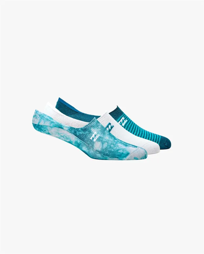 Billabong All Day TieDye NoShow Socks Teal Men Other Accessories