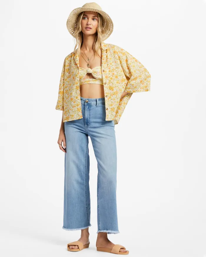Billabong All Good ButtonDown Top Multi 1 Women Essentials Billabong All Good ButtonDown Top Multi 1 Women Essentials