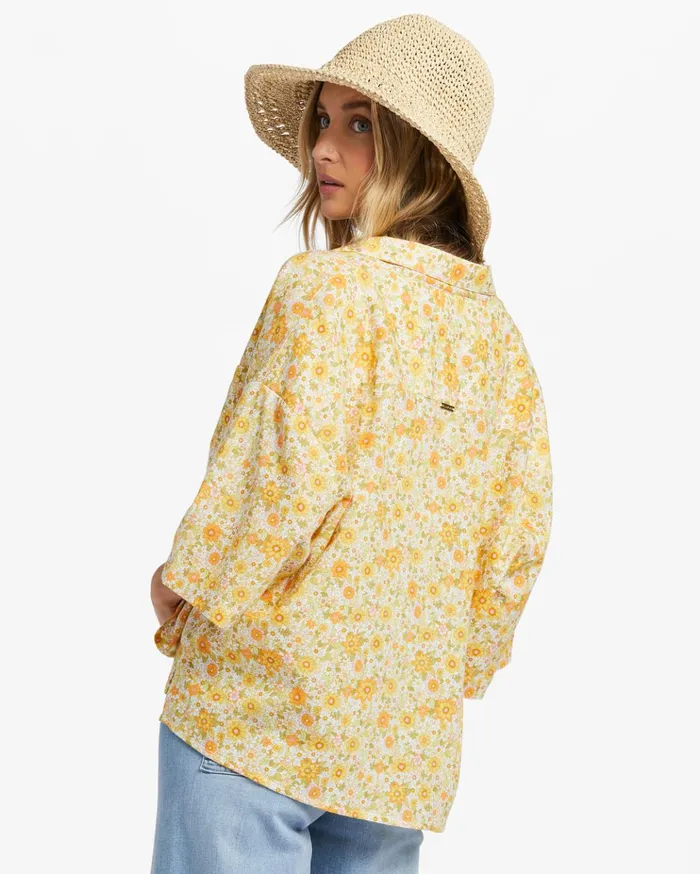 Billabong All Good ButtonDown Top Multi 1 Women Essentials Billabong All Good ButtonDown Top Multi 1 Women Essentials