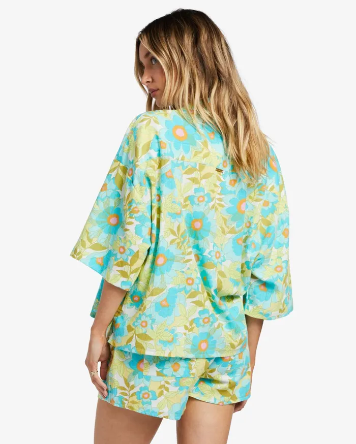 Billabong All Good ButtonDown Top Ocean Eyes Women Essentials Billabong All Good ButtonDown Top Ocean Eyes Women Essentials