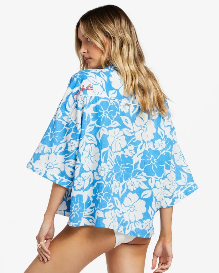 Billabong All Good Short Sleeve Shirt Seaside Women Tops Billabong All Good Short Sleeve Shirt Seaside Women Tops