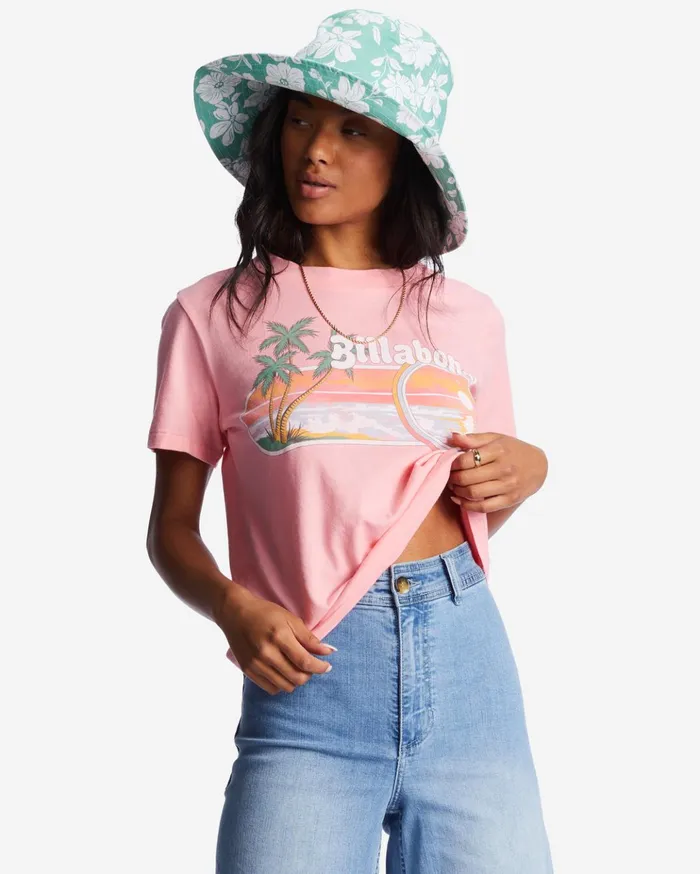 Billabong Aloha Forever TShirt Pink Wink Women Graphic Tees and Tanks Billabong Aloha Forever TShirt Pink Wink Women Graphic Tees and Tanks