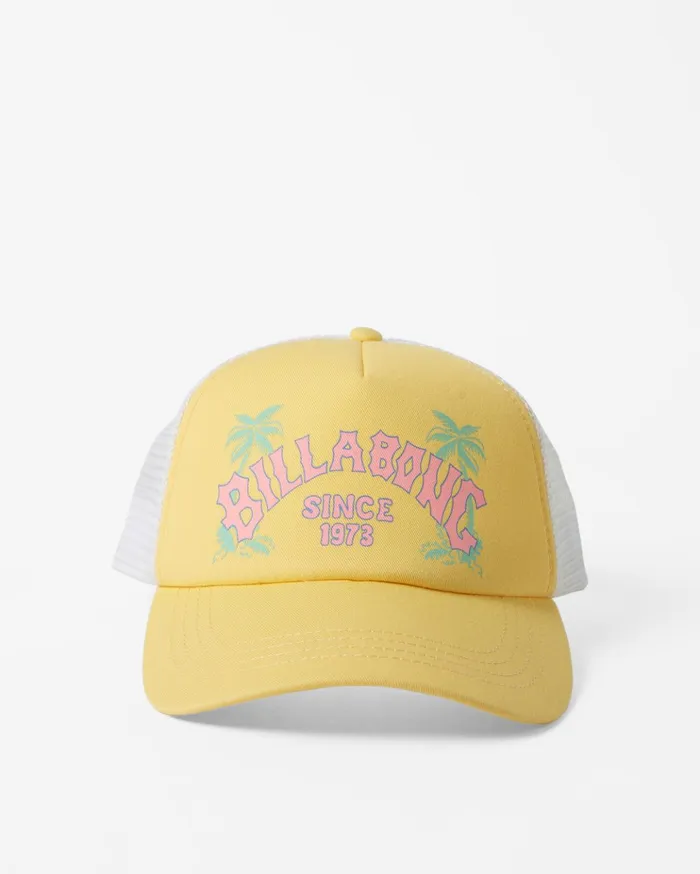 Billabong Aloha Forever Trucker Hat Sunbeam Women Hats and Beanies Billabong Aloha Forever Trucker Hat Sunbeam Women Hats and Beanies