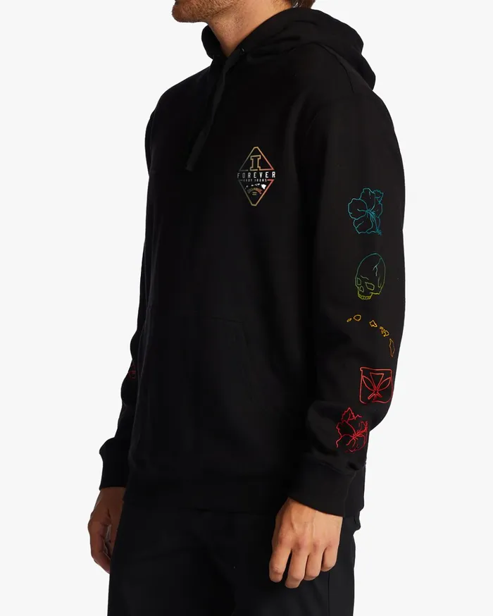 Billabong Andy Irons Diamond Wave Washed Pullover Hoodie Black Men Hoodies and Fleece Billabong Andy Irons Diamond Wave Washed Pullover Hoodie Black Men Hoodies and Fleece
