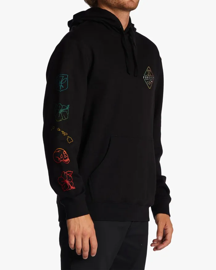 Billabong Andy Irons Diamond Wave Washed Pullover Hoodie Black Men Hoodies and Fleece Billabong Andy Irons Diamond Wave Washed Pullover Hoodie Black Men Hoodies and Fleece