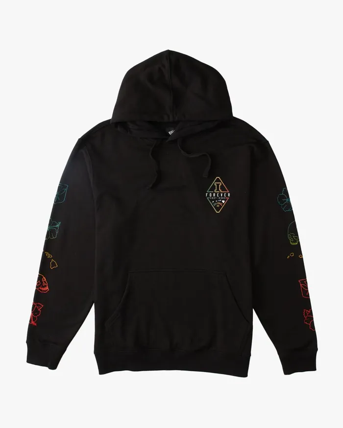 Billabong Andy Irons Diamond Wave Washed Pullover Hoodie Black Men Hoodies and Fleece Billabong Andy Irons Diamond Wave Washed Pullover Hoodie Black Men Hoodies and Fleece