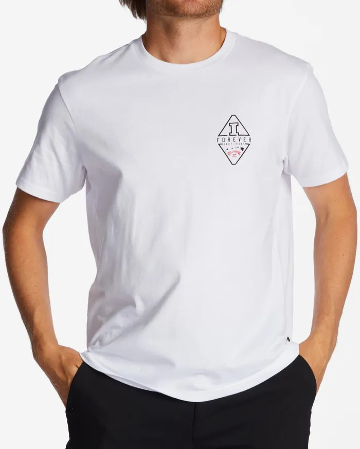 Billabong Andy Irons Iconic Short Sleeve TShirt White Men TShirts