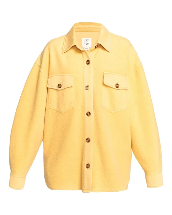 Billabong Anytime Shacket Oversized ButtonThrough Jacket Gold Coast Women Tops Billabong Anytime Shacket Oversized ButtonThrough Jacket Gold Coast Women Tops