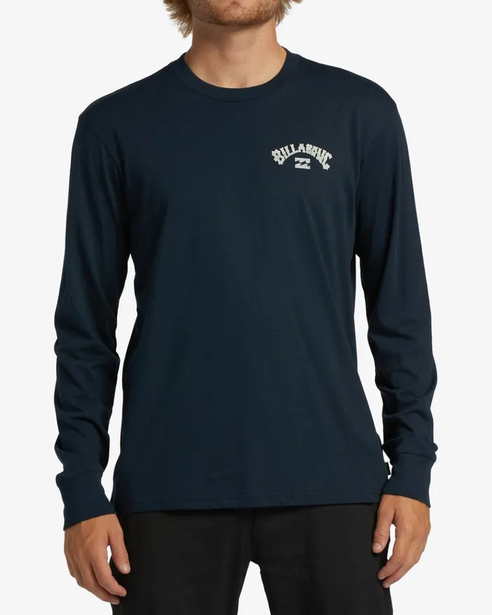 Billabong Arch Fill Long Sleeve TShirt Navy Men TShirts