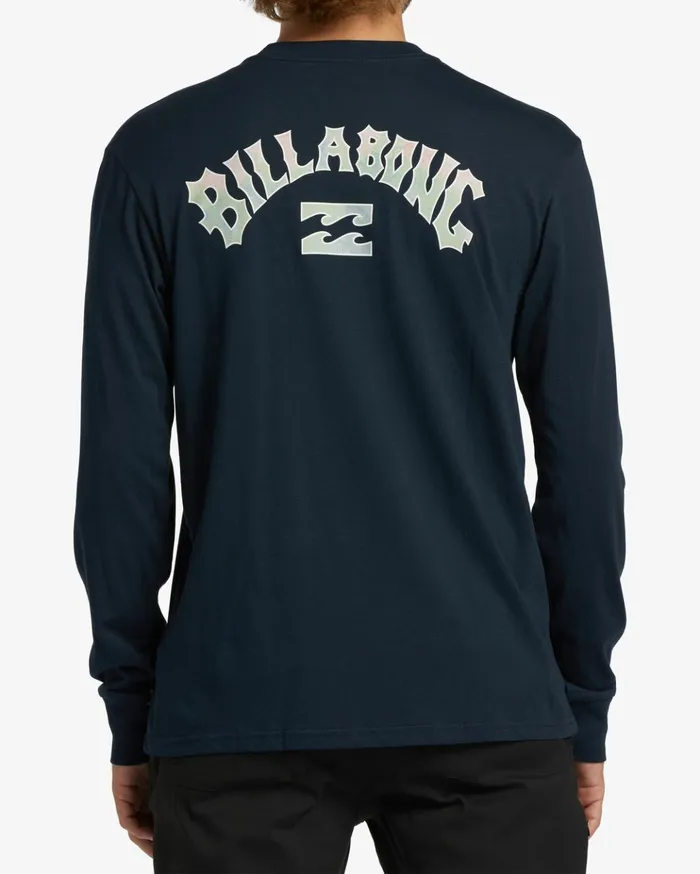 Billabong Arch Fill Long Sleeve TShirt Navy Men TShirts Billabong Arch Fill Long Sleeve TShirt Navy Men TShirts