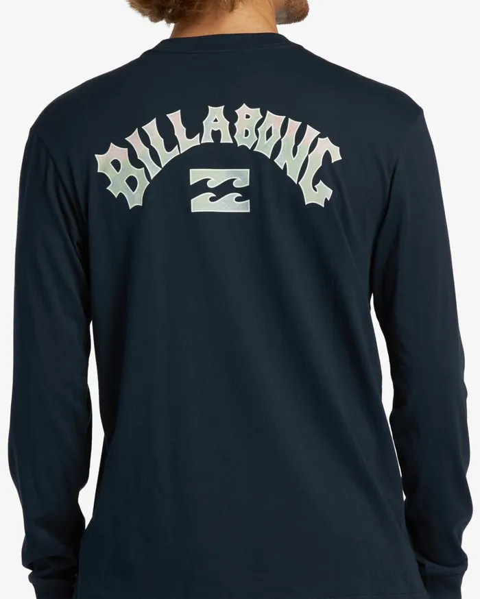 Billabong Arch Fill Long Sleeve TShirt Navy Men TShirts Billabong Arch Fill Long Sleeve TShirt Navy Men TShirts