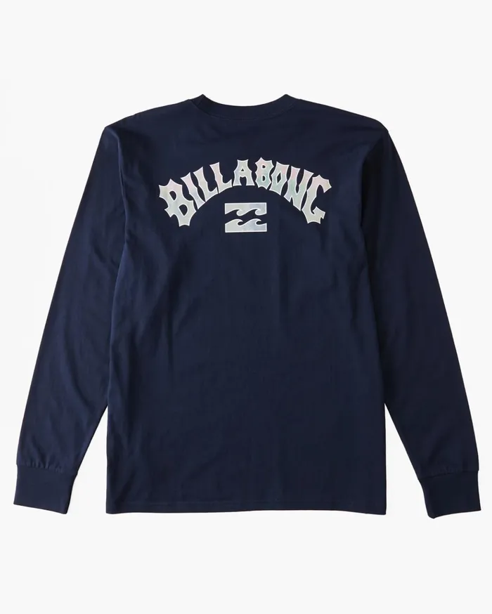 Billabong Arch Fill Long Sleeve TShirt Navy Men TShirts Billabong Arch Fill Long Sleeve TShirt Navy Men TShirts