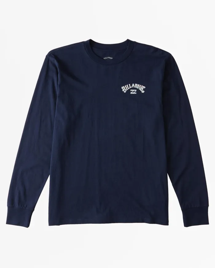 Billabong Arch Fill Long Sleeve TShirt Navy Men TShirts Billabong Arch Fill Long Sleeve TShirt Navy Men TShirts