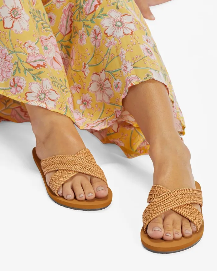 Billabong Avery Slider Sandals Tan Women Shoes Billabong Avery Slider Sandals Tan Women Shoes