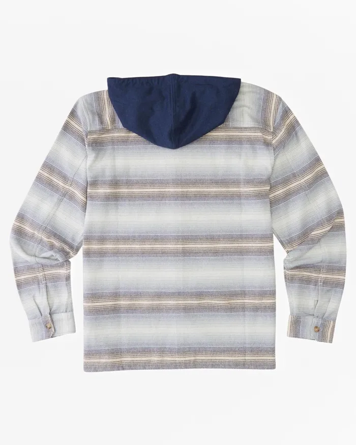 Billabong Baja Hooded Flannel Shirt Blue Haze Men Shirts Billabong Baja Hooded Flannel Shirt Blue Haze Men Shirts
