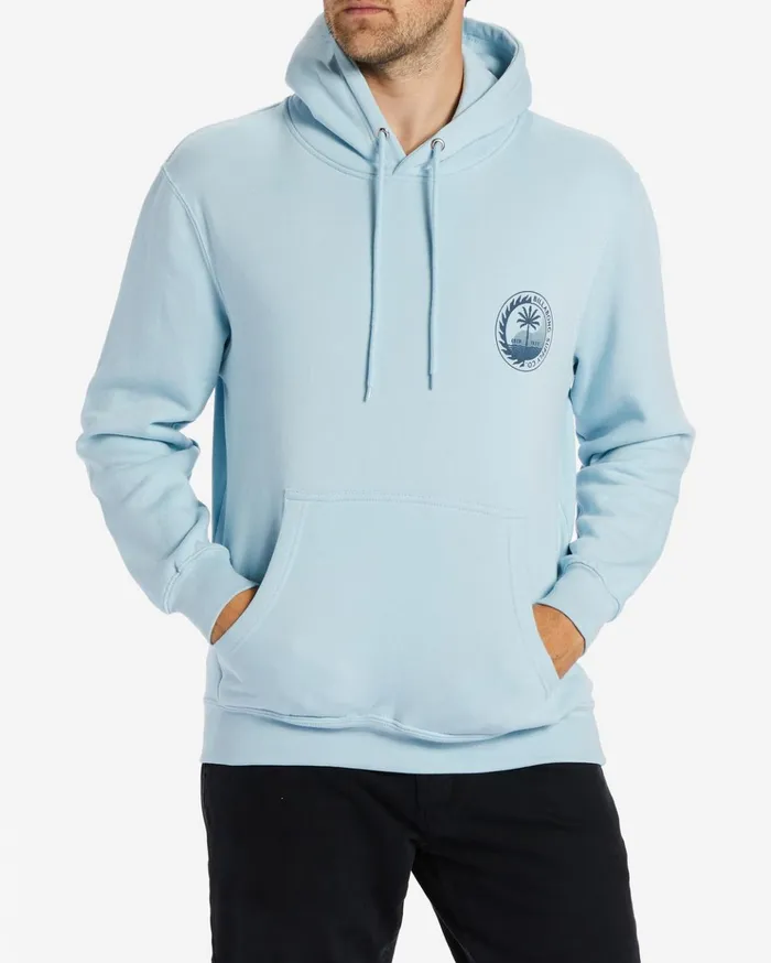 Billabong Balance Pullover Hoodie Powder Blue Men Hoodies and Fleece